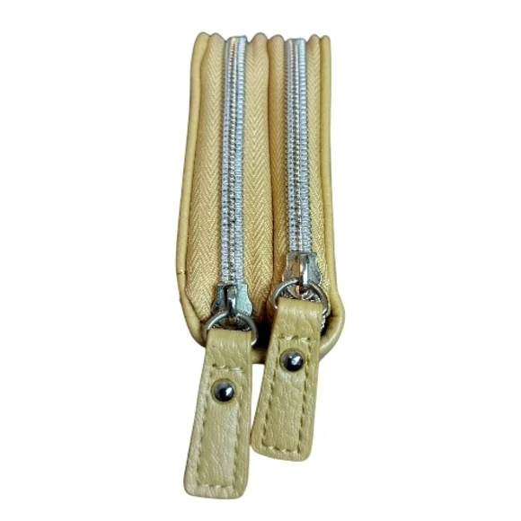 Steve Madden Mustard Yellow Leather Wristlet Wallet - Picture 5 of 13